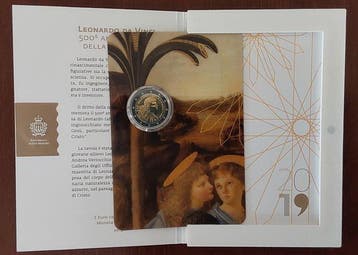 Saint-Marin. 2 Euro 2019 Leonardo Da Vinci (Sans prix de