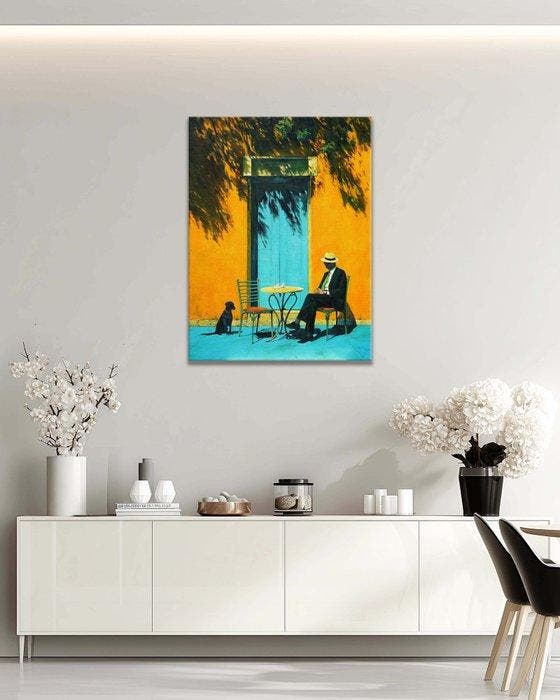 Stefano - Waiting in Havana Sun, Antiquités & Art, Art | Peinture | Moderne