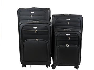 Kofferset Banerle - 4 Delig Softcase - 4 Wielen Reisbagage -, Ophalen of Verzenden