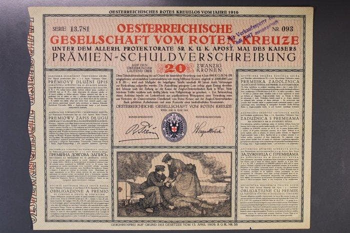 Oostenrijk K+K. Österreich Aktien und Anleihen vor 1945, Antiek en Kunst, Antiek | Speelgoed