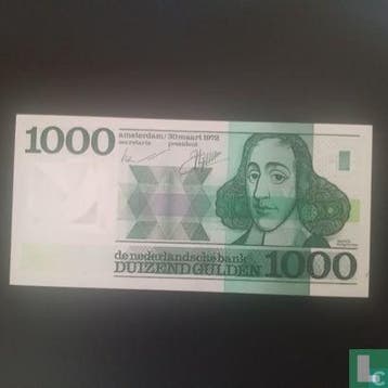 Nederland - 1000 gulden - 1973, Postzegels en Munten, Bankbiljetten | Nederland, Verzenden, Los biljet