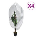 vidaXL Plantenhoezen met ritssluiting 4 st 70 g/m² 1,2x1,8 m, Verzenden, Nieuw