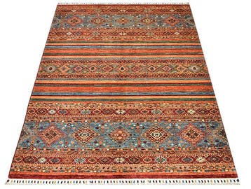 Afghan, Ziegler Kazak, Handgeknoopt traditioneel tapijt uit, Nieuw