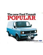 1981 FORD TRANSIT POPULAR BROCHURE ENGELS