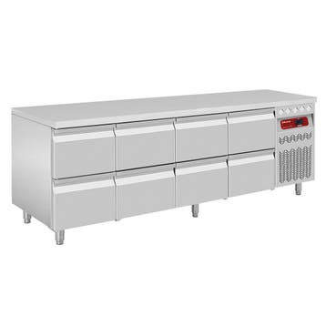 Koelwerkbank | 550L | 8 Laden (1/1 GN) | -2°C/+8°C |, Verzenden