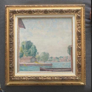 Ettore Vitturi (1897-1968) - Paesaggio lacustre - NO RESERVE