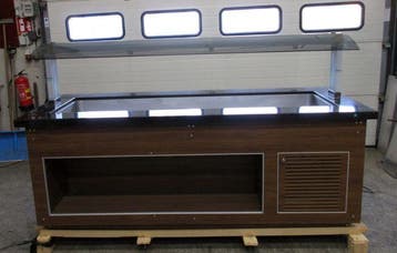 Saladette Saro SB-C-230-INF Cold, Koelbuffet, B230 x D88 x, Nieuw in verpakking