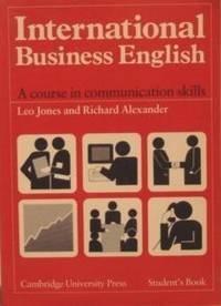 International Business English Students Book 9780521369572, Verzenden, Gelezen, Leo Jones