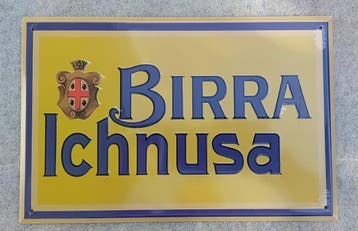 Bière Ichnusa - Enseigne publicitaire - Métal