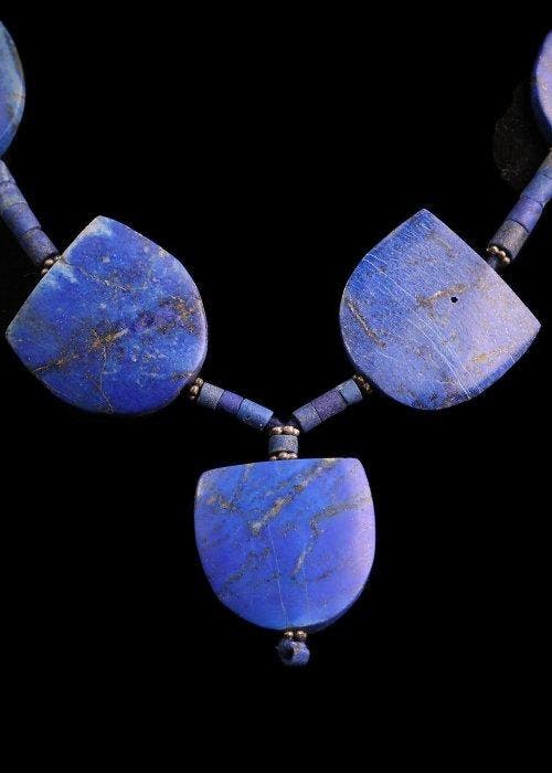 West-Aziatisch lapis lazuli Kralenketting (Zonder, Antiek en Kunst, Antiek | Overige Antiek