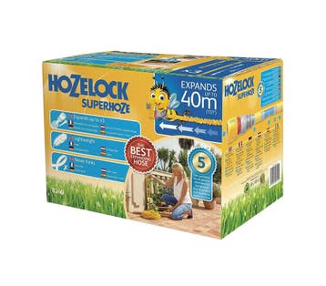 HOZELOCK uitschuifbare tuinslang Superhoze 40 M - flexibe..., Ophalen of Verzenden, Nieuw