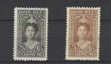 Curaçao 1923 - Jubilé de 25 ans du règne de la reine, Gestempeld