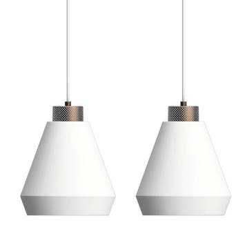 Herstal - Mikael Berlin - Plafondlamp (2) - Edge 250 - Wit -