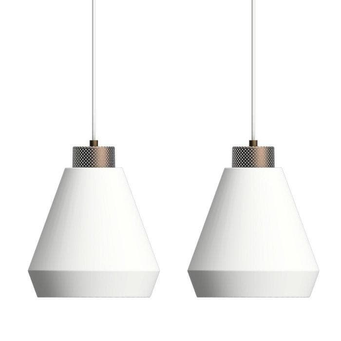 Herstal - Mikael Berlin - Plafondlamp (2) - Edge 250 - Wit -, Antiek en Kunst, Kunst | Designobjecten