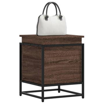 vidaXL Opbergbox met deksel 40x40x51,5 cm bewerkt hout bruin, Verzenden, Nieuw