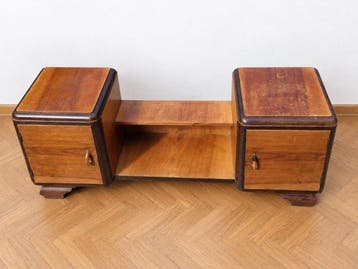 Console - Ronce de noyer - Console des années trente