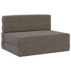 vidaXL Vouwsofa Bed Lichtgrijs 190 x 70 x 15 cm Corduroy, Verzenden