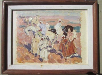Henri Séné (1889-1961) Atelier - Cavaliers arabes vers 1925
