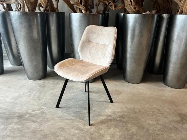 Veiling - Stoel Mason (set van 8) Velvet - Velours - Creme -, Huis en Inrichting, Stoelen