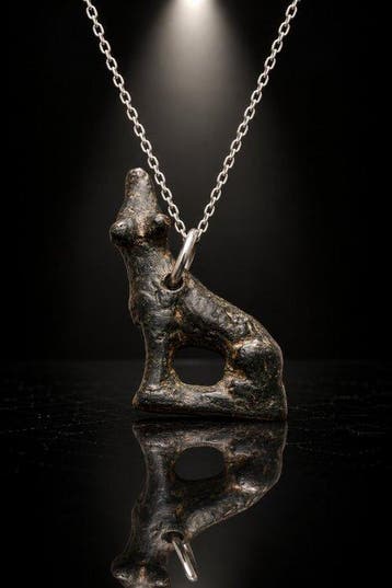 Époque Viking Bronze Bronze « The Howling Wolf » — Amulette