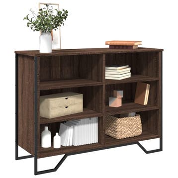 vidaXL Dressoir 101x35,5x74,5 cm bewerkt hout bruin, Huis en Inrichting, Kasten | Dressoirs, Verzenden, Nieuw