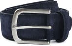 Suitable Riem Suède Leer Navy maat 105 Heren, Kleding | Heren, Riemen en Ceintuurs, Verzenden, Echt leder, Nieuw, Suitable