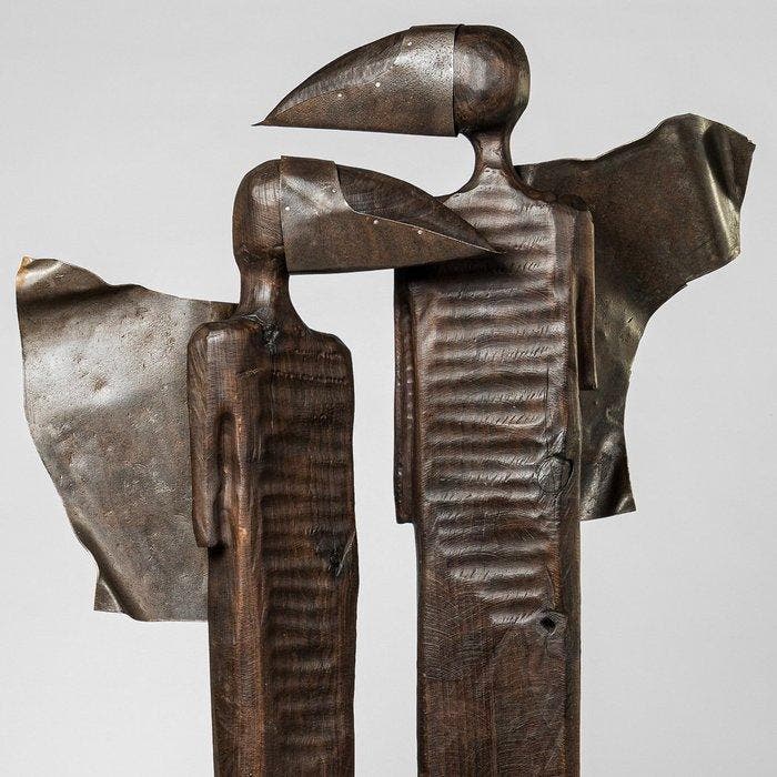Karol Dusza (XX-XXI) - „ONLY TOGETHER WE CAN FLY” 2 LARGE, Antiquités & Art, Art | Objets design