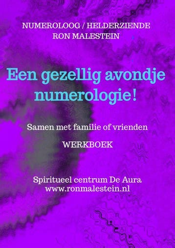 Een Gezellig Avondje Numerologie! | Nieuw, Verzenden, Nieuw, Ron Malestein (helderziende)