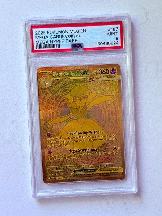 Pokémon - 1 Graded card - Mega Gardevoir ex 187 Full art,, Hobby en Vrije tijd, Verzamelkaartspellen | Pokémon