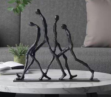 Sculpture, Les passants after Alberto Giacometti - 31 cm -