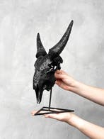 Geen reserveprijs - Authentieke zwarte handgesneden geiten