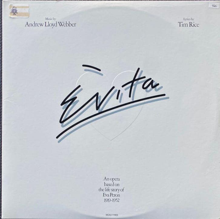 Andrew Lloyd Webber, Tim Rice – Evita 2 x LP, Cd's en Dvd's, Vinyl | Filmmuziek en Soundtracks, Verzenden