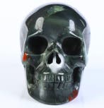 483 g 8.90 x 6.50 cm Drakenbloed Jaspis Schedelsteen van de, Verzamelen