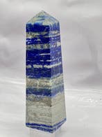 lapis lazuli Obelisk - Hoogte: 188 mm - Breedte: 48 mm- 1030, Nieuw