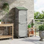 vidaXL Tuin Shed Grijs 59,5 x 56 x 176,5 cm Bewerkt hout, Verzenden, Nieuw