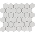 Wand Mozaïek Tegels Factory Hexagon Keramiek Wit Glans -..., Nieuw, Ophalen of Verzenden, 20 tot 40 cm, 10 m² of meer