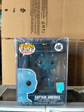 Funko - Funko Pop - Captain America; Iron Man Model 11 War