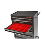 Lade gevuld met rode kunststof bakken type 3, Doe-het-zelf en Bouw, Ophalen of Verzenden, Nieuw