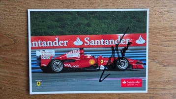 Fernando Alonso en Felipe Massa gesigneerde kaarten -