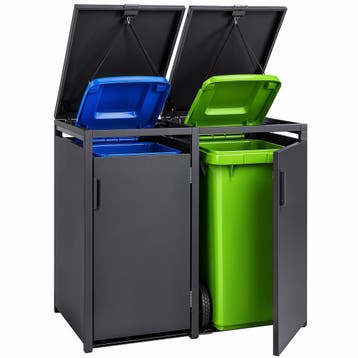 Avalo Kliko Ombouw | 2 Containers 240L | Antraciet Staal, Verzenden