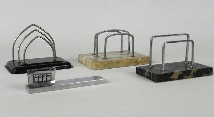 Standaard - Marmer, Chroom, IJzer - Duitsland (Zonder, Antiek en Kunst, Curiosa en Brocante