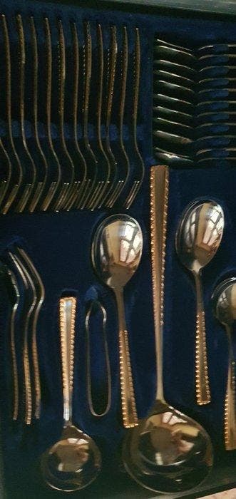 Solingen - Bestekset voor 12 personen (70) - 24 kt goud