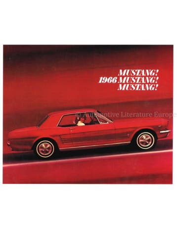 1966 FORD MUSTANG BROCHURE ENGELS (USA), Ophalen of Verzenden, Nieuw