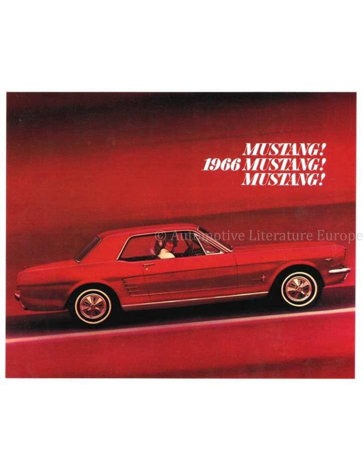 1966 FORD MUSTANG BROCHURE ENGELS (USA), Livres, Autos | Brochures & Magazines, Enlèvement ou Envoi