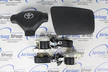 Airbag set – Paneel set zwart Toyota Aygo (2005 – 2014), Gebruikt, Toyota