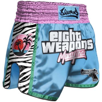 8 WEAPONS Kickboks Muay Thai Shorts Miami Thai, Verzenden, Vechtsport, 8 Weapons, Maat 56/58 (XL)