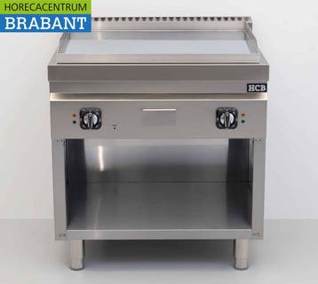Plaque de cuisson HCB en acier inoxydable chromé, 80 cm, 9, Verzenden