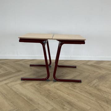 Eromes set van 10 schooltafels (groene stip) (hxbxd), Maison & Meubles, Pièces pour table
