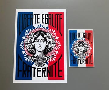 Shepard Fairey (OBEY) (1970) - OBEY + Invader + Keith Haring