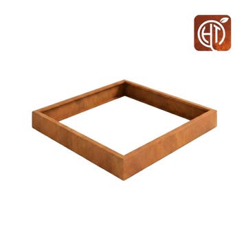 Cortenstaal plantenbak 150x150x30cm - Zonder bodem, 100 cm of meer, Vierkant, Nieuw, Metaal